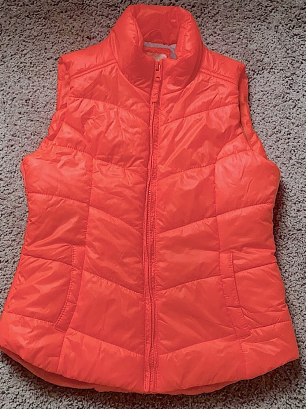 Girls 10 Aeropostale Coral Puffer Vest